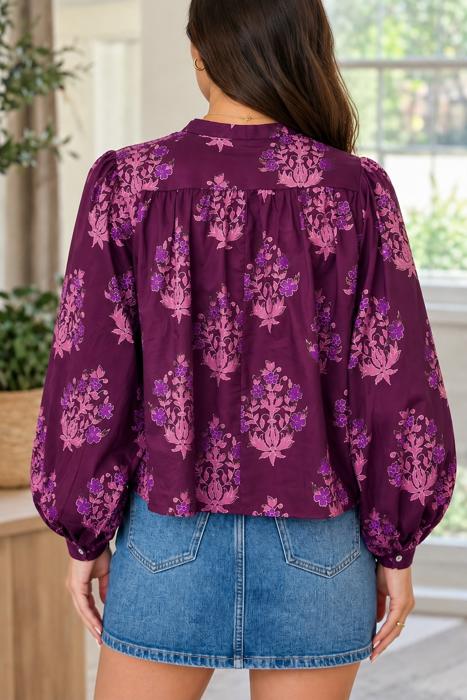 Violet Garden Puff Shirt
