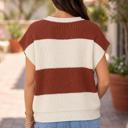  Canyon Stripe V-Neck Sweater