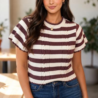 Harvest Cable Stripe Sweater