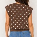  Mocha Dot Dolman Sweater