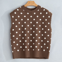  Mocha Dot Dolman Sweater