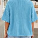  Misty Coast Exposed Seam Sweater