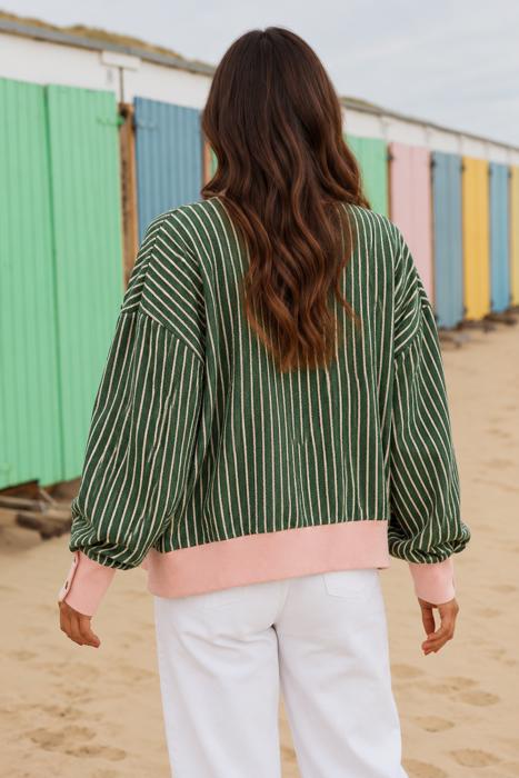 Meadowline Stripe Cardigan