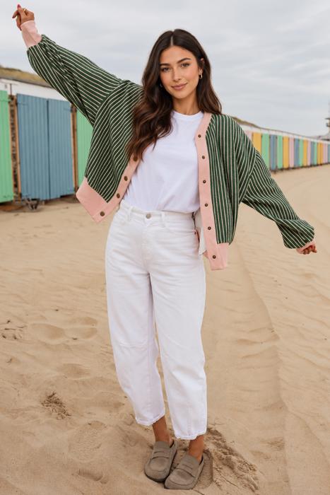 Meadowline Stripe Cardigan