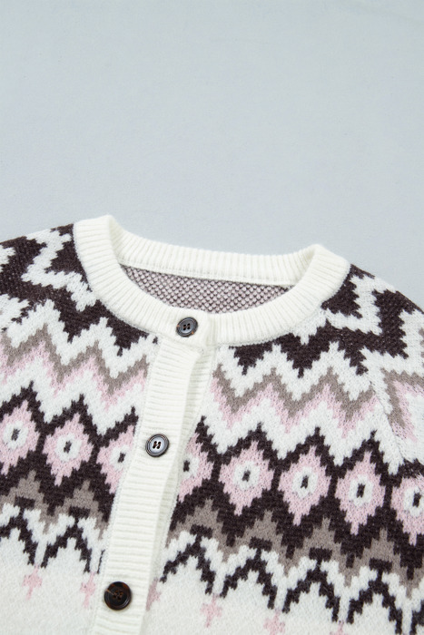 Snowbound Geo Cardigan