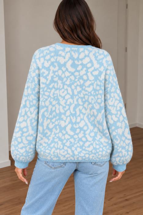 Blue Wildcat Cardigan