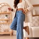  Rivet Line Cuffed Jeans
