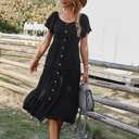  Graceful Tiers Midi Dress