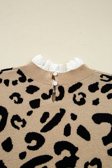 Wildly Romantic Lace Trim Sweater