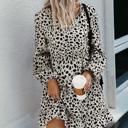  SALE!  Last Piece - Size S - Abstract Dots Long Sleeve Dress
