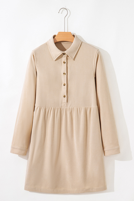 Sandstone Stroll Corduroy Dress