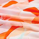  Coral Flame Petal Tier Dress