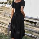  Graceful Tiers Midi Dress
