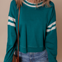  Evergreen Varsity Stripe Sweatshirt
