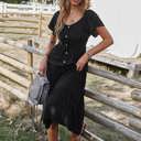  Graceful Tiers Midi Dress