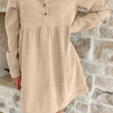  Sandstone Stroll Corduroy Dress