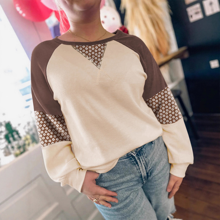Harvest Meadow Raglan Thermal Top