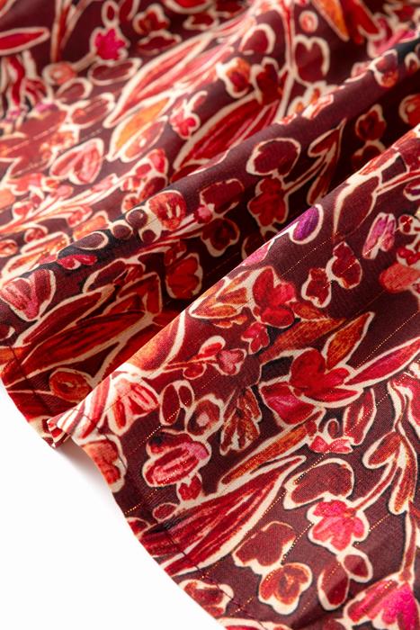 Crimson Meadow Smocked Mini Dress