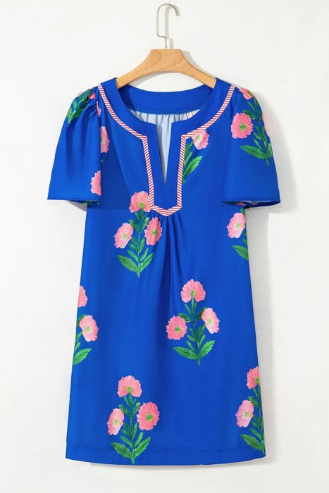 Bloom & Breeze Floral Shift Dress