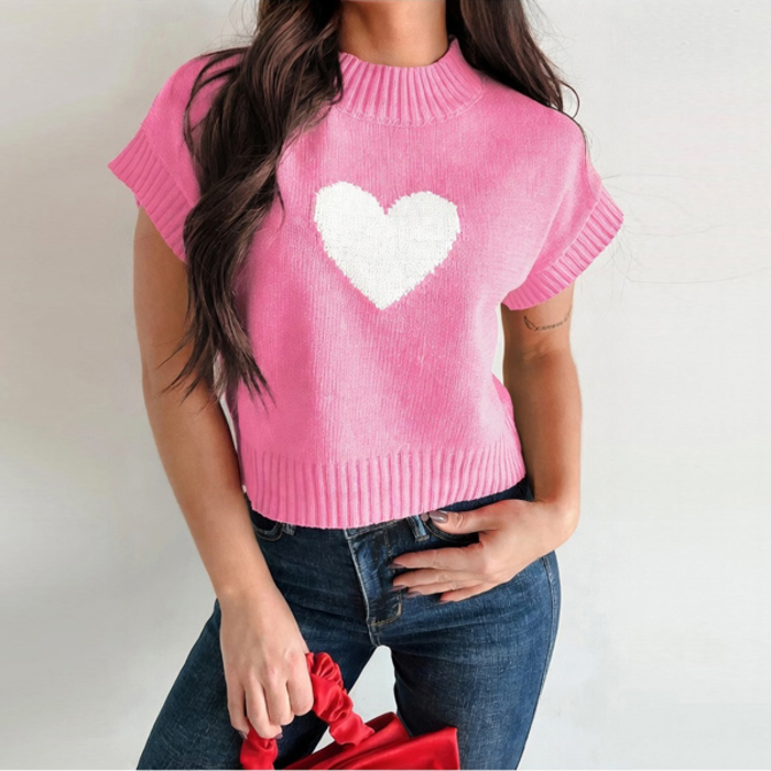 Pulse of Love Crop Knit