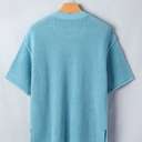  Misty Coast Exposed Seam Sweater