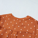  Cocoa Dot V-Neck Blouse