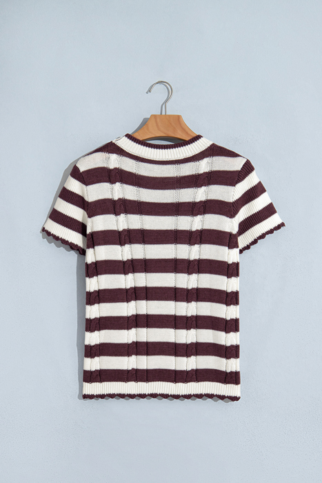 Harvest Cable Stripe Sweater