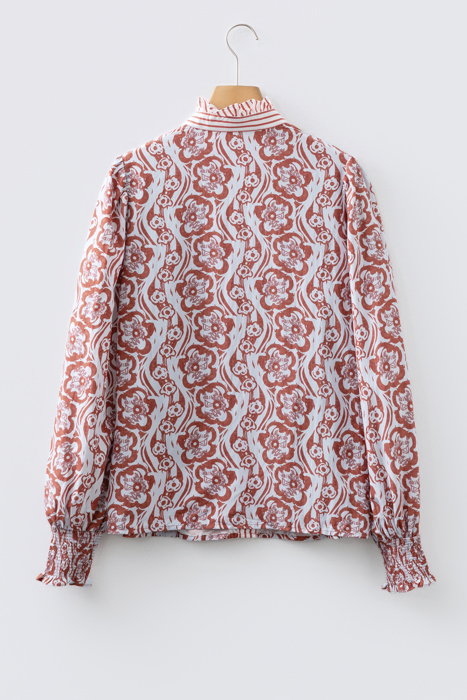 Wildflower Ruffle Stripe Shirt