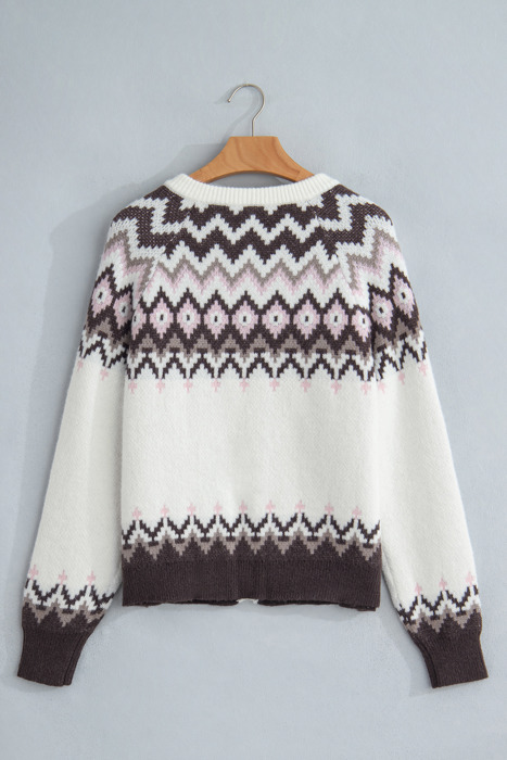 Snowbound Geo Cardigan
