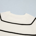  Seaside Stripe Ribbed Sweater Tee