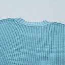  Misty Coast Exposed Seam Sweater