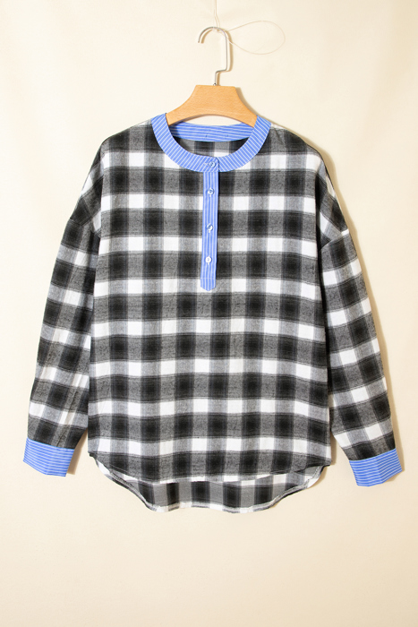 After Dark Plaid Blouse