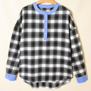  After Dark Plaid Blouse
