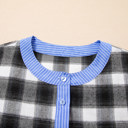  After Dark Plaid Blouse