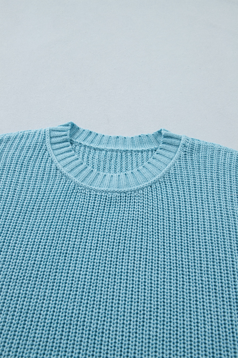 Misty Coast Exposed Seam Sweater