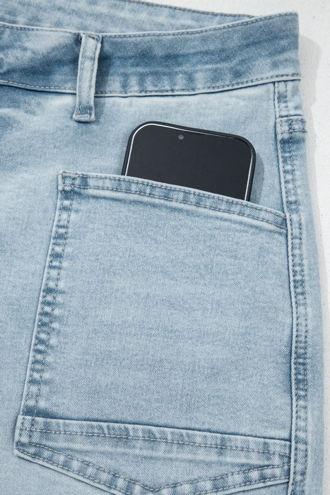 Blue Wander Cropped Barrel Jeans