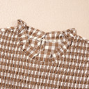  Rustic Plaid Peplum Top