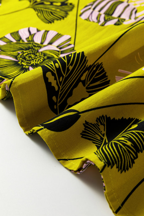 Golden Garden Ruffle Blouse