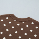  Mocha Dot Dolman Sweater