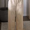  Apricot Stripe Drawstring Pants