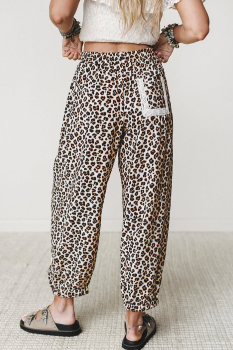 Midnight Leopard Ankle Pants
