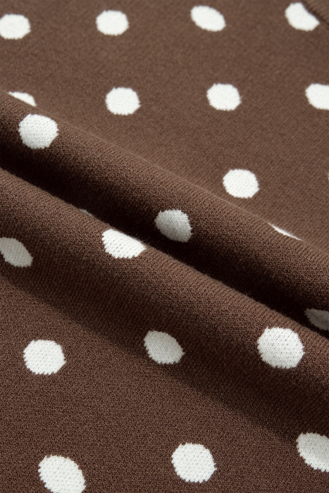 Mocha Dot Dolman Sweater