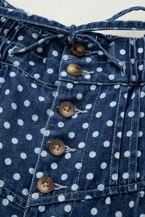 Dotty Blue Wide Leg Jeans