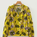  Golden Garden Ruffle Blouse