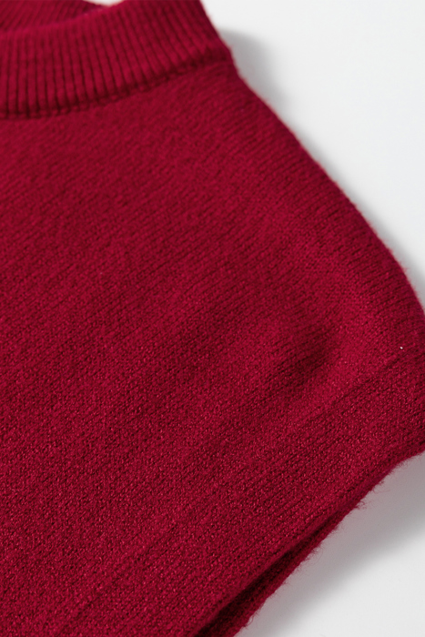 Red Ember Cap Sleeve Sweater
