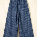  Dotty Blue Wide Leg Jeans