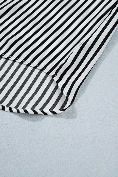 Midnight Stripe Button-Up