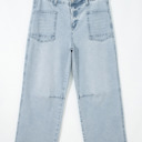  Blue Wander Cropped Barrel Jeans