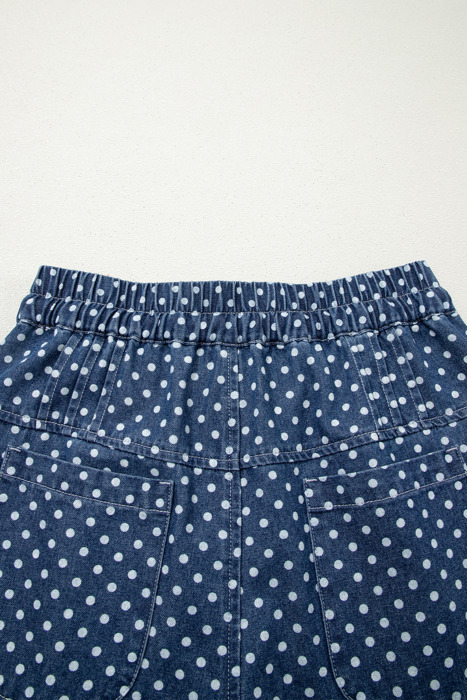 Dotty Blue Wide Leg Jeans