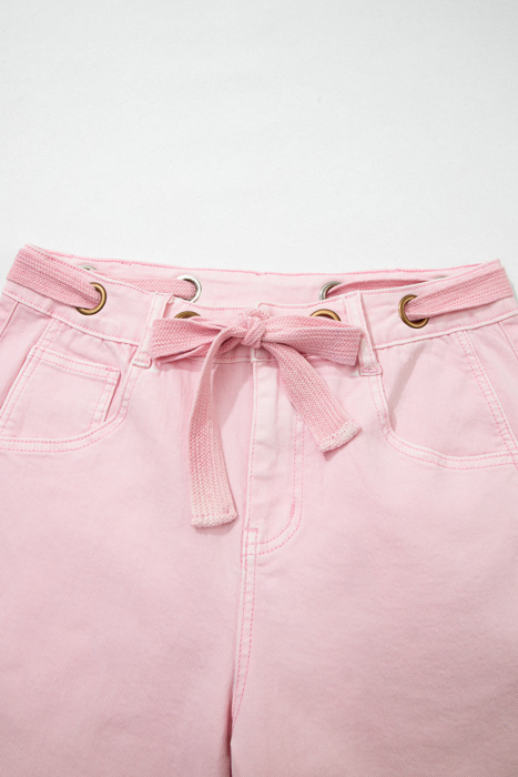 Blush & Bold Barrel Jeans